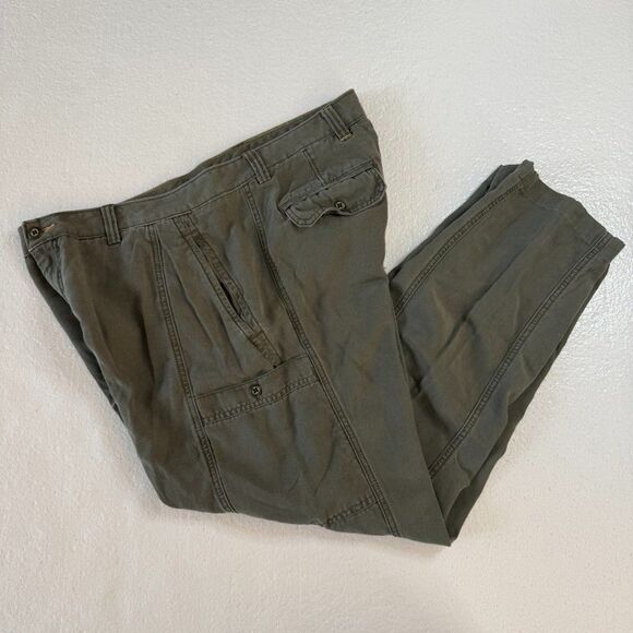 Tommy Bahama Relax Men's Olive Green Cargo Pants Size 38x32 Tencel Cotton Blend - Picture 6 of 9